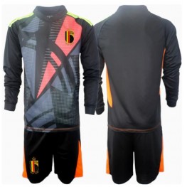 België Keeper Thuis tenue Kids EK 2024 Lange Mouw (+ Korte broeken)